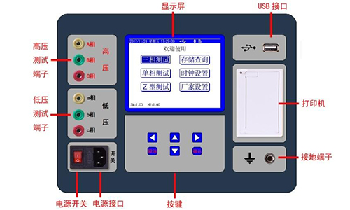 凱迪正大KDBZ-II 變壓器變比測(cè)試儀使用詳解